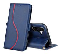 SUBZONAL-Coque pour Samsung Galaxy A36 5G, Étui en Cuir PU Flip Case avec Rabat Porte Carte Clapet & Stand Fonction, Pochette Antichoc Housse de Protection pour Samsung A36, Bleu
