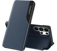 SUBZONAL-Coque pour Samsung Galaxy S26 Ultra 5G Cuir Clear View Fine Flip Étui à Rabat Housse Galaxy S26 Ultra Coque 360 Antichoc Anti-Rayure Béquille Support Coqu pour Samsung S26 Ultra Case (Bleu)