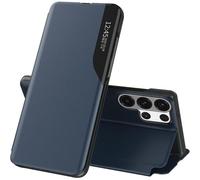 SUBZONAL-Coque pour Samsung Galaxy S26 Ultra 5G Cuir Clear View Fine Flip Étui à Rabat Housse Galaxy S26 Ultra Coque 360 Antichoc Anti-Rayure Béquille Support Coqu pour Samsung S26 Ultra Case (Bleu)
