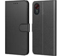 SUBZONAL-Coque pour Samsung Galaxy Xcover 5 Enterprise Edition, Etui Protection Housse Premium en Cuir PU,Pochette Fermeture Magnétique,Flip Case Compatible avec Samsung Xcover 5 (Book Noir)
