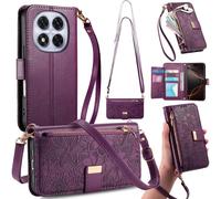 SUBZONAL-Coque pour Xiaomi Redmi Note 14 Pro 5G / Poco X7 - Housse en Cuir PU avec Rabat Magnétique, Étui Fermeture Portefeuille Antichoc avec Support Pliable - Violet
