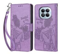 SUBZONAL-Coque pour Xiaomi Redmi Note 15 5G / Note 15 4G, Housse Etui Portefeuille Cuir Multifonction, Fermeture Magnétique à Clapet Anti-Choc Compatible avec Xiaomi Redmi Note 15 5G Book, Violet