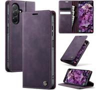 SUBZONAL-Coque Samsung Galaxy A17 5G, Housse Cuir PU Premium RFID BlocagePorte CartesStand FonctionAntichoc Magnétique Flip Étui pour Samsung Galaxy A17,Violet