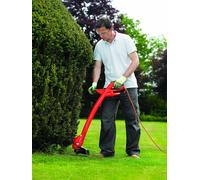 SUBZONAL-Coupe-Bordures Filaire 350W, Coupe-Bordures Electrique 25 cm avec 2 Poignées, Déroulement du Fil par Frappe au Sol, Transmission Directe, Livré avec 2 Bobines de Fil, GL360SB-QS Orange