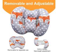 Subzonal-Coussin Pour Tête Et Cou De Bébé, Oreiller Réglable De Voyage 2-En-1 Pour Poussette