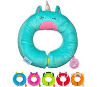 Subzonal-Coussin Voyage Avion Enfants Et Mentonnière Enfants Coussin Voiture Enfants Soutien Les Têtes Endormies Dans Le Siège Auto, L'avion, Le Vélo Ou La Poussette Yondi Una Licorne (Turquoise)