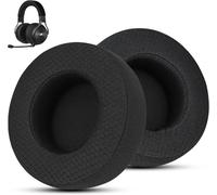 SUBZONAL-Coussinets de Remplacement Premium pour Corsair Virtuoso - Confort Supérieur en Tissu Respirant, Compatibles avec Virtuoso RGB Wireless/SE/XT (Noir)