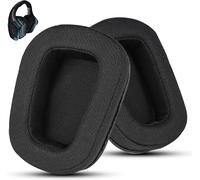 SUBZONAL-Coussinets en Tissu pour Logitech G933/G935/G633/G633S/G930/G635/G533/G430/G431/G432/G433 - Confort et Qualité Supérieurs, Compatibilité Étendue avec Casques Gaming Logitech (Noir)