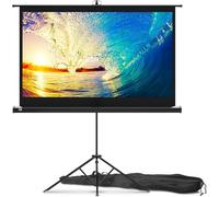 SUBZONAL-cran de Projection sur Pieds 60 Pouces - Écran pour projecteur intérieur et extérieur pour Films ou présentations - Écran sur trépied HD Premium sans pli 16:9 avec Sac de Transport et Sangle