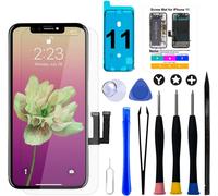 Subzonal-Cran Pour Iphone 11, 6,1"" Lcd Ecran Tactile 3d Remplacement Assemblé Avec Outils De Réparation Et Verre Trempé Pour A2111/A2221/A2223
