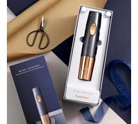 SUBZONAL-Cuisinart Ouvre-bouteille automatique rechargeable avec scelleur sous vide Ouvre-bouteille à vis en liège Jusqu'à 80 bouteilles Coupe-capsule intégré Cadeau pour les amateurs de vin