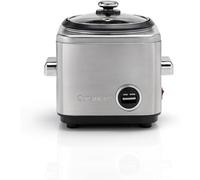 SUBZONAL-Cuisinart Rice Cooker 400g Riz et céréales multicuiseur Vapeur et maintien au chaud Fil rétractable acier inoxydable sans BPA Tasse à mesurer et cuillère à riz Livre de recettes