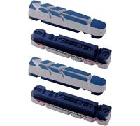 Subzonal-Cycling Unisex's Bbs-27 Bike Brake Shoes, Compatible With Shimano, Sram, Campagnolo, Cross Stop, And Bbb Techstop Cartridges, 2 Pairs (4 Pieces) -Black, One Size