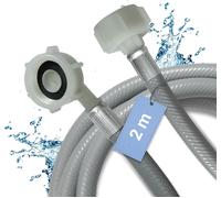 Subzonal-D.I. Accessa Tuyau D'eau De 2m Tuyau D'arrivée D'eau 3/4 Pouces Droit/Angle 90 Degrés Pour Lave-Linge Lave-Vaisselle 2556644 Compatible Avec Euromaid Lave-Vaisselle E14dwx Midea