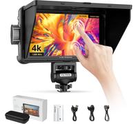 SUBZONAL-DC-550 Pro 4K External Monitor Camera Field Moniteur 5.5 Pouces Small HD Monitor Camera 1200Nit HDMI,Full HD 1920x1080 IPS,3D LUT avec Batterie,Pare-Soleil pour Sony Canon Nikon DSLR
