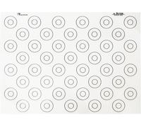 Subzonal-De Buyer - Tapis De Cuisson Antiadhésif En Silicone Spécial Macarons (44 Repères) - 40 X 30 Cm -, Blanc