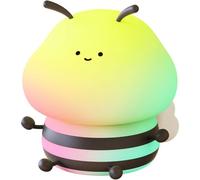 Subzonal-Décoration De Chevet Mignonne Abeille Douce Pour Les Yeux Des Enfants Petite Veilleuse Abeille Gel De Silice Led Veilleuse Abeille Pat Light