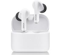 SUBZONAL-Denon AH-C830NCW Ecouteurs True Wireless Intra-Auriculaires avec Bluetooth, Réduction Active du Bruit, Soundmaster et Autonomie Jusqu'à 24 Heures - Blanc