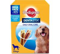 Subzonal-Dentastix Snack Pour L'hygiène Buccale (Grand Chien 25 Kg), 270 G 105 Pièces - 15 Boîtes De 7 Pièces (105 Pièces Au Total)