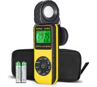 SUBZONAL-Digital Luxmetre Numerique 400,000 Lux HoldPeak-881D,Luminosité/Clair au Mètre,Mesureurs de Lumière,Mesureur de Température Ambiante avec Portée Jusqu'à 400,000 Lux,1¿40000FC Luxmetre