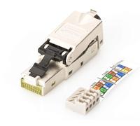 SUBZONAL-Digitus DN-93631 - Connecteur réseau Cat 6A - 1 pièce - Blindé 360° - Connecteur de terrain RJ45 Cat6A - Montage sans outil - 500 MHz - 10GBase-T - 10 Gbit/s - AWG 27/7 à AWG 22/0