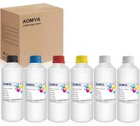 SUBZONAL-DTF Ink Kit de conversion d'encre à transfert thermique DTF de qualité supérieure pour film PET 2 Wh+CMYK, compatible avec Epsn ET8550, ET-8500, L1800, L805, XP-15000, R1390, R2000, R2400, P