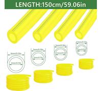 SUBZONAL-Durite d'Essence 1.5m Tuyaux d'Essence Durites de Carburant 2x3.5mm, 2.5x5mm, 3x5mm, 3x6 mm pour Tronçonneuses Soufflante Tondeuse à Gazon 4 Pièces