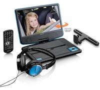 SUBZONAL-DVP-910 Lecteur DVD portable Convertible Noir, Bleu 22,9 cm (9"") - Lecteurs DVD/Blu-Ray portables (Lecteur DVD portable, Convertible, Noir, Bleu, CD,DVD, 22,9 cm (9""), TFT)