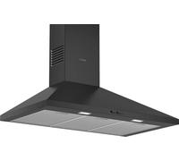 SUBZONAL-DWP94BC60 Hotte murale pyramide encastrable - 1 moteur, 3 vitesses d'aspiration - Silencieuse - 60 cm - Noir