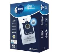 SUBZONAL-E201SM Sac Aspirateur S-Bag Classic Long Performance, Boite de 12 Sacs, Optimise Le Flux d'air avec Le matériau synthétique résistant du Sac, Adapté à de Nombreux Types d'aspirateurs