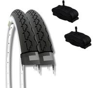 Subzonal-Ebi24bxe Lot De 2 Pneus 24 X 1 3/8 (37-540) + Chambres Amérique Pour Vélo De Ville Pour Enfant/Garçon