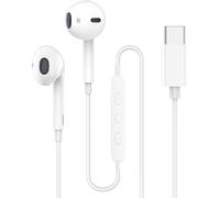 SUBZONAL-Écouteurs pour Honor 400 Pro/200 Smart/200/200 Lite/200 Pro/400 Lite Type C Écouteurs Filaires Numériques HiFi Stéréo Intra-auriculaires Basse Écouteurs USB C (Blanc)