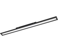 Subzonal-Eglo Connect.Z Panneau Led Connecté Salobrena-Z, Plafonnier Zigbee 120 X 10 Cm, Lampe De Plafond Contrôlable Par Appli Et Commande Vocale, Blanc Chaud - Froid, Dimmable, Alu Noir