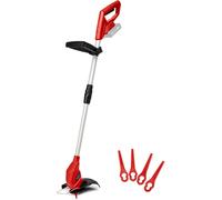 SUBZONAL-Einhell Coupe-bordures sans fil GC-CT 18/24 Li Solo Power X-Change (18 V, Diam. De coupe 24 cm, Manche télescopique) Livré sans batterie ni chargeur, Rouge/noir