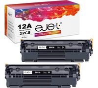 SUBZONAL-ejet 12A Compatible pour HP 12A Q2612A Cartouches de Toner pour Laserjet 1010 1012 1015 1018 1020 1022 1022n 1022nw 3020 3030 3050 3052 M1055 5 M133 19 M1319f (Noir, 2-Pack)
