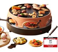 SUBZONAL-Emerio PO-113255.4 Four à raclette et à pizza Terre cuite/Noir One Size