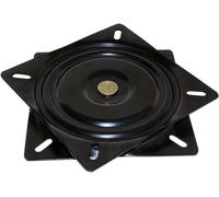 SUBZONAL-EMUCA 3196514 Plateau Tournant/Support Rotatif à 360° pour Meuble Écran Ordinateur/Poste TV en Acier, Peint Noir