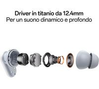 SUBZONAL-Enco Buds2 Pro Écouteurs TrueWireless, autonomie 38h, Pilote de 12,4 mm, Bluetooth 5.3, Rayon 10 m, Commandes tactiles, Annulation du Bruit IA, Android et iOS, IP55, Version Italienne, Blanc