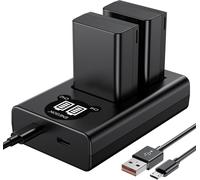 SUBZONAL-ENEGON 2 Lot Batteries Rechargeables EN-EL25 EN-EL25A 1600mAh,kit Chargeur Double LED Intelligent pour Nikon Z Series, Z30, Z50, Z 50, Z FC,Nikon EN-EL25,EN-EL25A,4241 et Nikon MH-32 Caméra