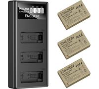 SUBZONAL-ENEGON 3-Pack LP-E17 1500mAh Batteries + Chargeur LCD à 3 Emplacements, Compatible avec Canon EOS R10, R8, RP, R50, R100, M3, M5, M6, EOS 200D, 250D, 750D, 760D, 800D, 850D, RP