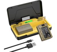 SUBZONAL-ENEGON Chargeur Rapide 20W pour NP-FZ100 avec Rangement Double et 2 Batteries (2X 3000mAh) Compatible avec Sony A7IV /A7III / A7R IV / A7R V / A9 / A9R / A6700 / A6600 / FX3 / FX30 ¿ Écran L