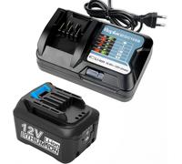 SUBZONAL-Energup 12V 4.0Ah Batterie pour Ma-Kita Batterie 12V avec Chargeur DC10SB DC10WD Compatible avec Ma-Kita BL1041B BL1040B BL1016 BL1020B BL1021B