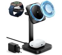 Subzonal-Esr Qi2 Station De Charge 3 En 1 Pour Apple Watch Et Iphone 15 W Avec Cryoboost, Station De Charge Inductive Pour Iphone 16/15/14 Pour Apple Watch/Airpods
