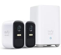 SUBZONAL-eufy Security eufyCam 2C Pro Camera Surveillance WiFi exterieure sans Fil, Autonomie 180jours, Résolution 2K, Vision Nocturne, sans Frais mensuels, Kit 2 caméras