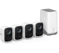 SUBZONAL-eufy Security eufyCam S300(eufyCam 3C), Camera Surveillance WiFi exterieure sans Fil, Résolution 4K, Vision Nocturne Couleur, Pas de Frais Mensuels, Nécessite HomeBase 3, 4+1