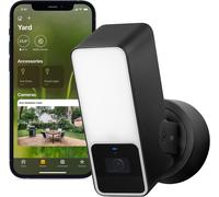 SUBZONAL-Eve Outdoor Cam ¿ caméra projecteur sécurisée, sécurité et confidentialité maximales (HomeKit Secure Video), 1080p, vision nocturne, Wi-Fi (2,4 GHz), détecteur de mouvement
