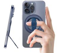 SUBZONAL-EWA MagOne 3rd Gen Compatible avec MagSafe Support de téléphone avec Boucle élastique pour Les Doigts, Anneau magnétique Amovible, Uniquement pour iPhone 17, 16, 15, 14, 13, 12 Series (Bleu)