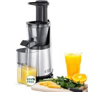 SUBZONAL-Extracteur de jus Professionnel Inox (Fruits & légumes, 3 tamis: fin, épais & fruits congelés, fonction inversion, pichets gradués & séparateur de mousse, pichet à pulpe 1,4L) 25170-56