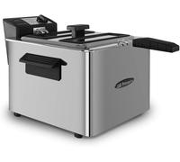 SUBZONAL-Fdr 80 - Friteuse professionnelle, 8 litres, thermostat réglable, témoins lumineux, poignée toucher froid, chemin de câbles, acier inoxydable, 3000 W