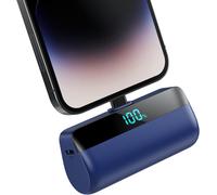 Subzonal-Feob Mini Batterie Externe Pour Iphone 5200mah, Power Bank Charge Rapide 20w Pd Chargeur Externe Ultra-Compact Avec Écran Led, Chargeur Portable Compatible Avec Iphone 14/14 Plus/13/12/11/Xs